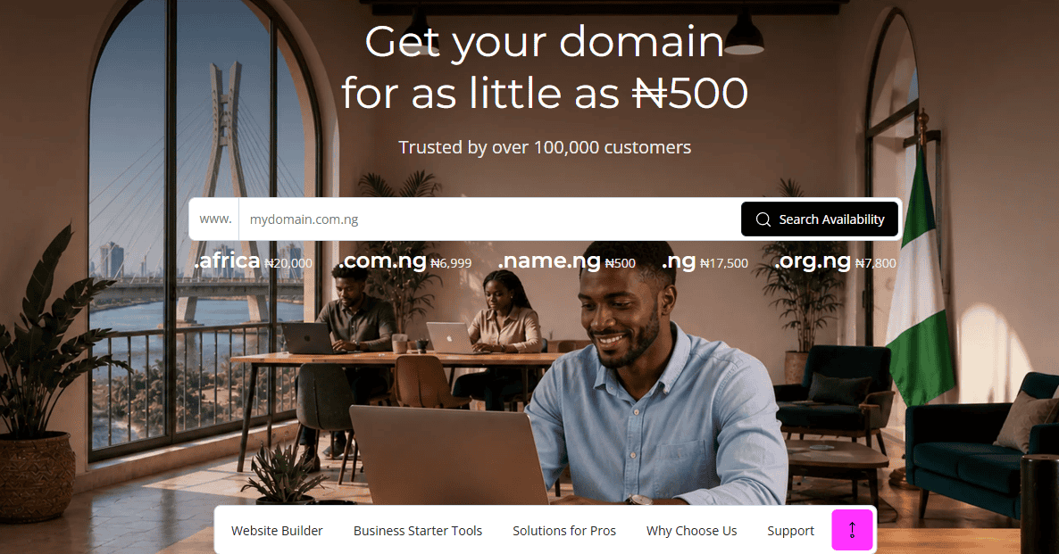 HostAfrica Homepage