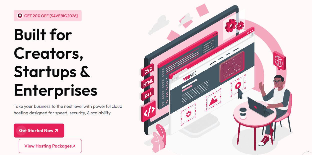 QServers Hosting Homepage