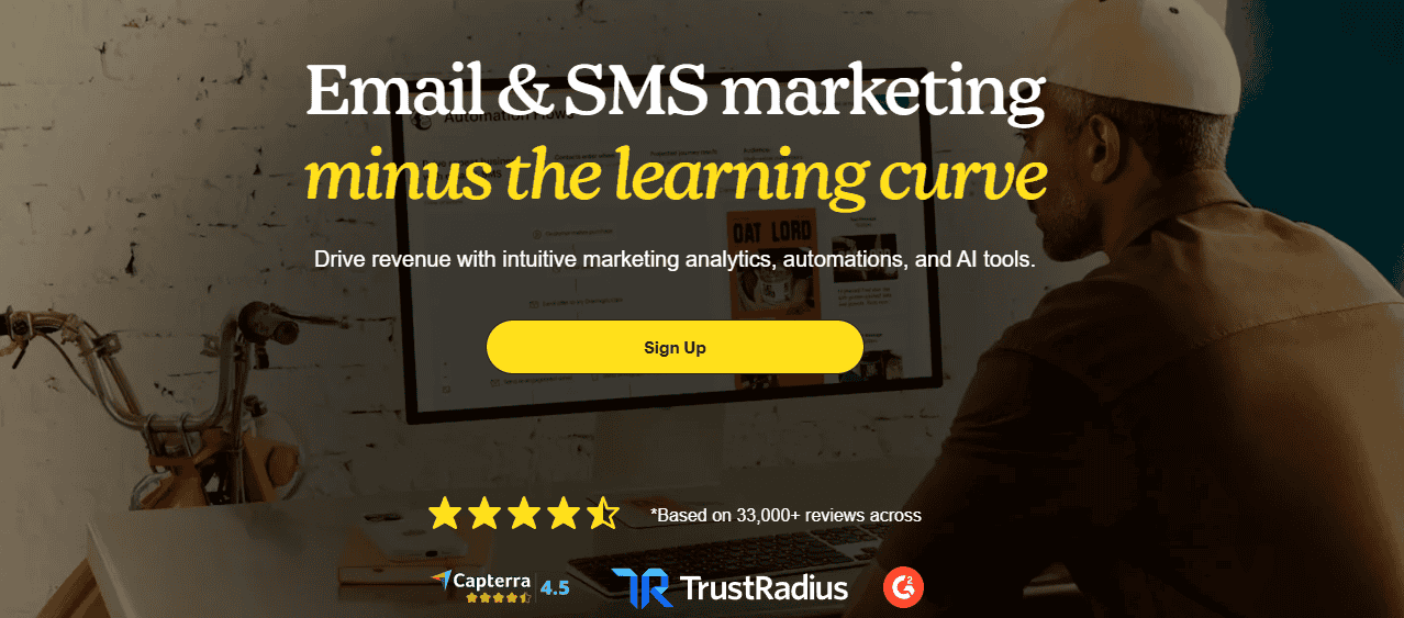 Mailchimp Email Marketing Homepage