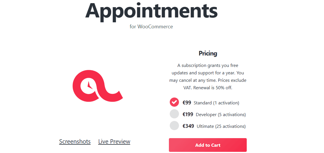WooCommerce Appointment Plugin
