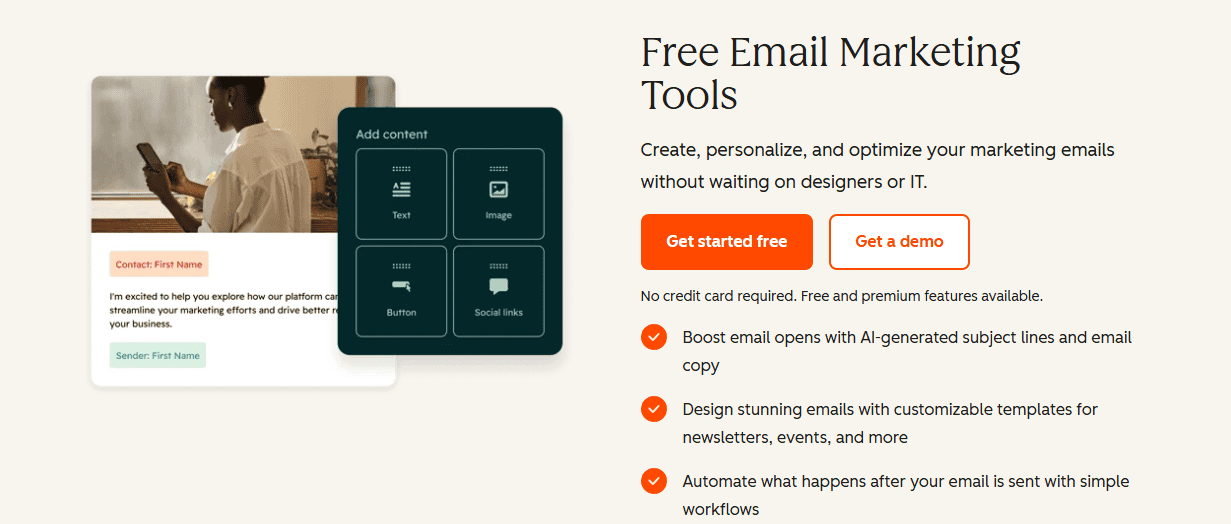 HubSpot Email marketing Tools
