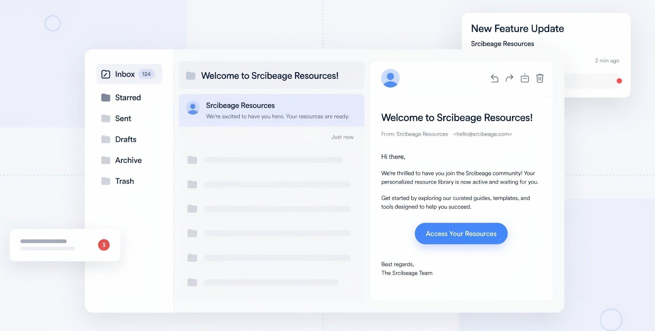 Welcome email example