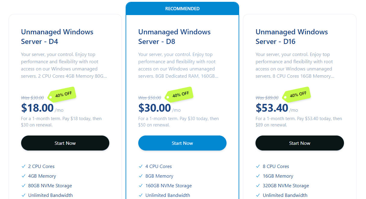 Verpex Windows VPS