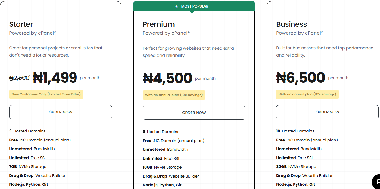MokohHost Pricing