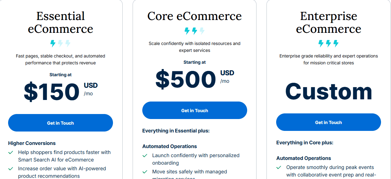 WP Engine eCommerce Hosting Pricing