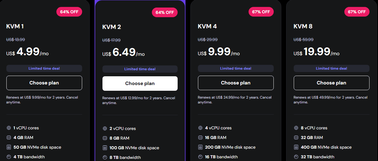 Hostinger VPS hosting