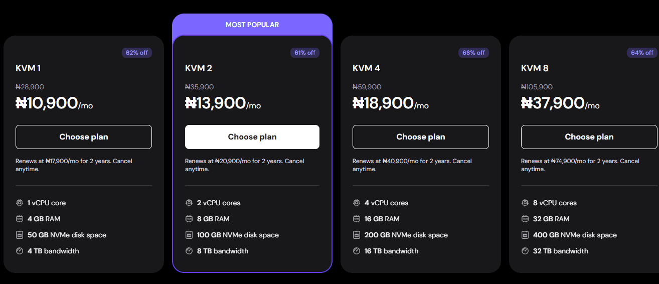 Hostinger VPS Price