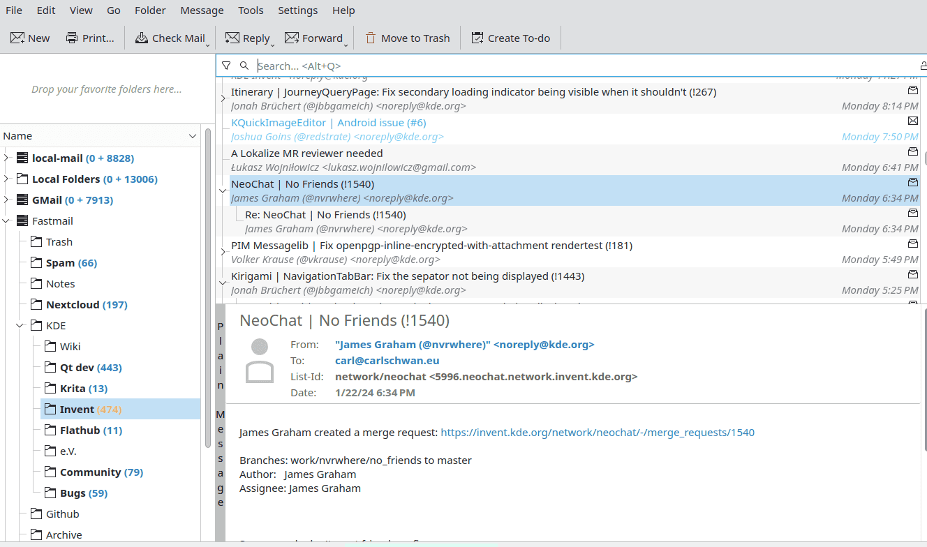 KMail Email Client